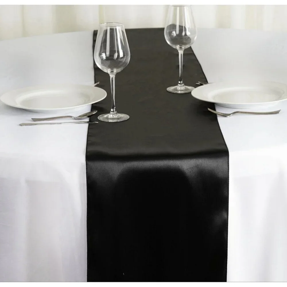 4~pc Black Satin  9